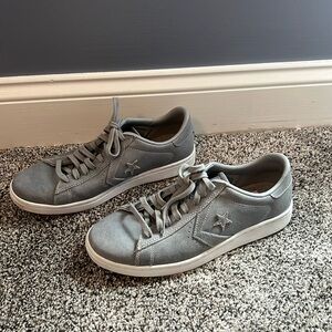 Converse Chuck Taylor All Star Pro Leather Low Profile Powder Gray - Size 8.5